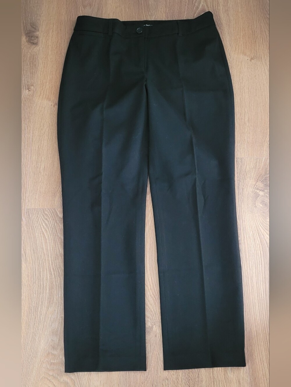 Hilary Radley Black Straight Leg Dress Trousers